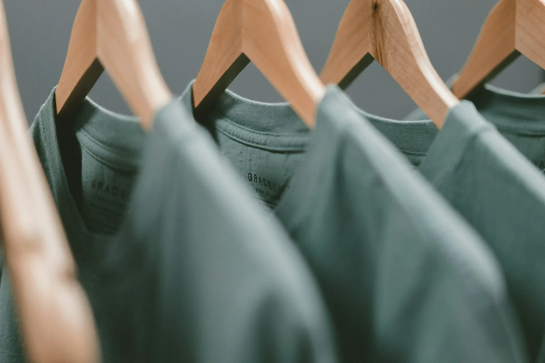 Garments on a rack